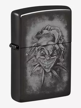 Зажигалка бензиновая ZIPPO 48914 Clown, Черный