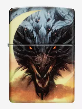 Зажигалка бензиновая ZIPPO 48934 Dragon, Черный