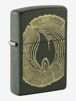 Зажигалка бензиновая ZIPPO 48959 Wood Ring, Зеленый