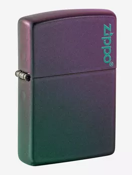 Зажигалка бензиновая ZIPPO 49146ZL Classic Logo Iridescent, Фиолетовый