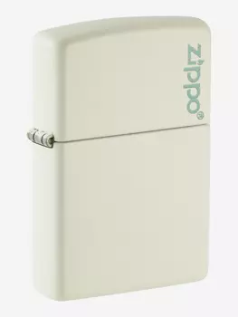 Зажигалка бензиновая ZIPPO 49193ZL Classic Logo Glow In The Dark, Белый