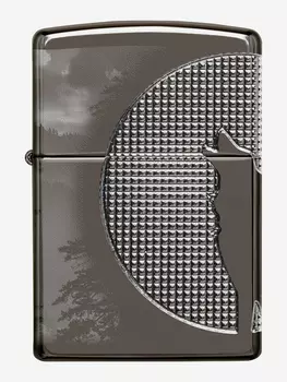 Зажигалка бензиновая ZIPPO 49353 Armor Wolf, Черный