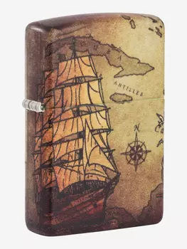 Зажигалка бензиновая ZIPPO 49355 Pirate Ship, Мультицвет