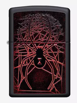Зажигалка бензиновая ZIPPO 49791 Spider, Черный