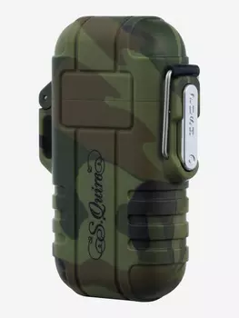 Зажигалка газовая, турбо, водонепроницаемая, хаки, Зеленый