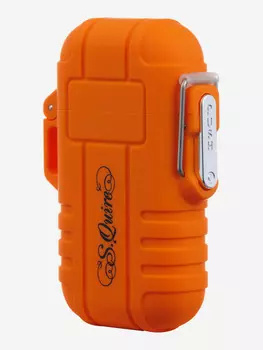 Зажигалка газовая, турбо, водонепроницаемая, оранжевая, Оранжевый