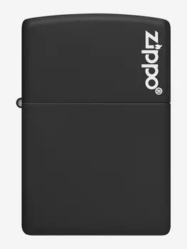 Зажигалка ZIPPO Classic с покрытием Black Matte, латунь/сталь, чёрная, матовая, 38x13x57 мм, Черный