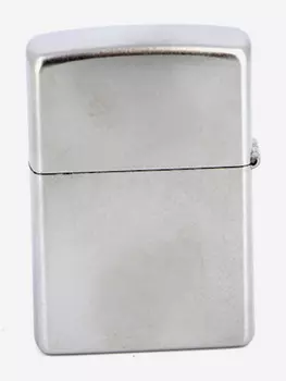 Зажигалка ZIPPO Classic с покрытием Satin Chrome™, латунь/сталь, серебристая, матовая, 38x13x57 мм, Серебряный