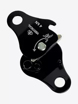 Зажим «Капля» стальная VERTICAL, Черный