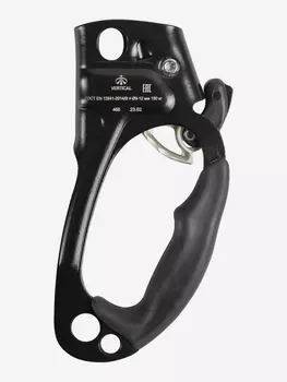 Зажим "Жумар" левый в корпусе LUX, Черный