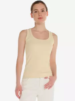 Женская майка топ CALZETTI (хлопок), Бежевый