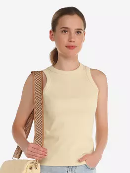 Женская майка топ CALZETTI (хлопок), Бежевый