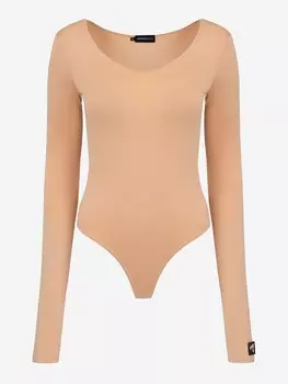 Женское боди с рукавами rezzaswr, Бежевый