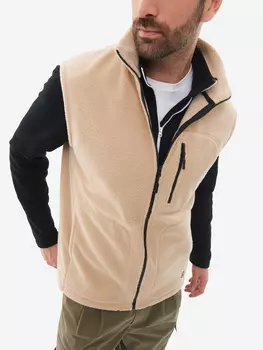 Жилет мужской oversize PointHit безрукавка из шерпы, Бежевый