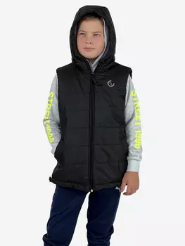 Жилет утепленный детский с капюшоном Pater'c Legion, Черный