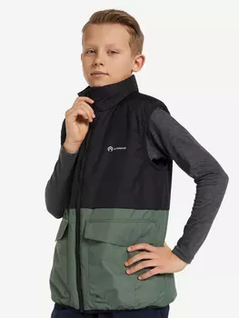 Жилет утепленный для мальчиков Outventure, Черный, размер 128