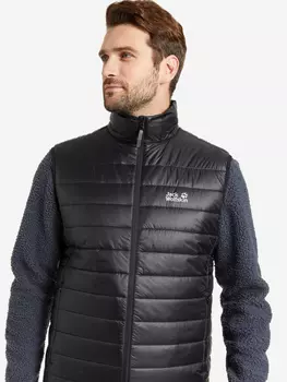 Жилет утепленный мужской Jack Wolfskin, Черный, размер 50-52