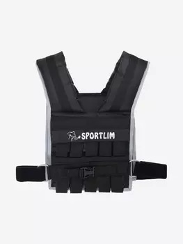 Жилет утяжелительный Sportlim RUNNER SHL-20 1-20 кг, (универсальный размер), Черный