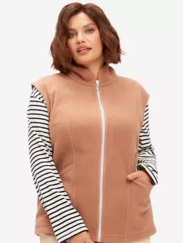 Жилет женский флисовый IRONCUST на молнии, Коричневый