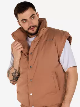 Жилетка утепленная мужская оверсайз демисезонная XVOYA мокко, Бежевый