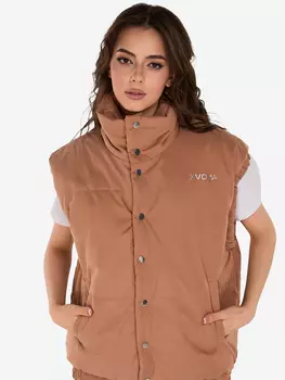 Жилетка утепленная женская оверсайз демисезонная XVOYA мокко, Бежевый