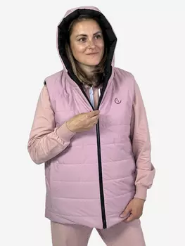 Жилетка женская утепленная двусторонняя с капюшоном Pater'c Legion, Черный