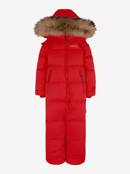 Зимний комбинезон пуховый для девочки arctiline, Красный