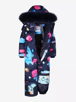 Зимний комбинезон пуховый для девочки arctiline, Синий