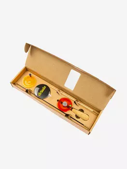 Зимняя удочка Artuda для ловли на блесну и безмотылку Трио S Премиум красная, Красный