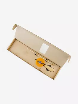 Зимняя удочка Artuda Трио S Эконом для ловли на безмотылку, Оранжевый