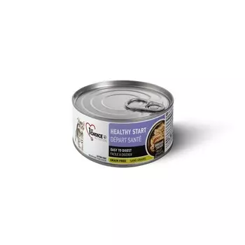 1st Choice Kitten Healthy Start влажный корм для котят, беззерновой, с КУРИЦЕЙ, волокна в масле тунца, в консервах - 85 г повседневный супер премиум беззерновые для котят с курицей для всех пород консервы (в железной банке) Импортный корм 1 уп. х 1 шт. х 0.085 кг