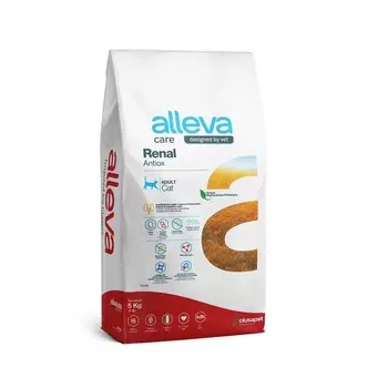 Alleva Care Cat Adult Renal Antiox сухой корм для кошек, для поддержки функции почек - 5 кг ветеринарный супер премиум без курицы для всех возрастов для всех пород мешок Италия 1 уп. х 1 шт. х 5 кг