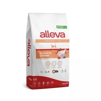 Alleva Equilibrium Chicken Sterilized Cat сухой корм для кастрированных котов и стерилизованных кошек, с курицей - 5 кг повседневный супер премиум зерновые с курицей для всех пород мешок Италия 1 уп. х 1 шт. х 5 кг