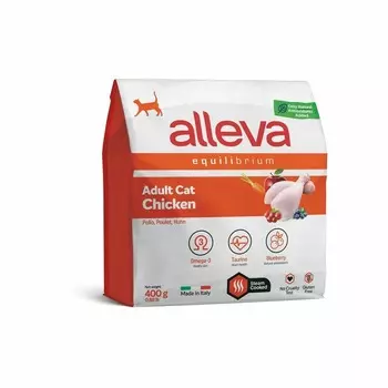 Alleva Equilibrium Adult Cat Sterilized Chicken сухой корм для взрослых кошек, с КУРИЦЕЙ - 400 г повседневный супер премиум низкозерновые для взрослых с курицей мешок Импортный корм 1 уп. х 1 шт. х 0.4 кг