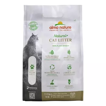 Almo Nature Cat Litter наполнитель для кошек, комкующийся, 100% натуральный биоразлагаемый - 4,54 кг повседневный мешок Бразилия 1 уп. х 1 шт. х 4.54 кг
