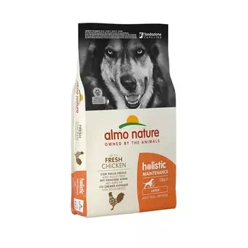 Almo Nature Holistic Adult Dog Large & Chicken 12 кг повседневный супер премиум холистики для взрослых с курицей породы крупного размера мешок Импортный корм 1 уп. х 1 шт. х 12 кг