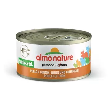 Almo Nature Legend Adult Cat Chicken & Tuna влажный корм для кошек, с курицей и тунцом, волокна в бульоне, в консервах - 70 г повседневный супер премиум для взрослых с тунцом консервы (в железной банке) Италия 1 уп. х 24 шт. х 1.68 кг