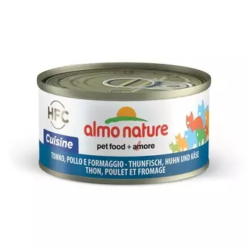 Almo Nature Legend Adult Cat Tuna, Chicken & Cheese влажный корм для кошек, с тунцом, курицей и сыром, волокна в бульоне, в консервах - 70 г повседневный супер премиум для взрослых с тунцом консервы (в железной банке) Италия 1 уп. х 24 шт. х 1.68 кг
