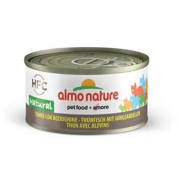Almo Nature Legend Adult Cat Tuna & White Bait влажный корм для кошек, с тунцом и мальками, кусочки в бульоне, в консервах - 70 г повседневный супер премиум для взрослых с тунцом консервы (в железной банке) Италия 1 уп. х 24 шт. х 1.68 кг