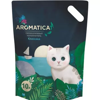 AromatiCat Силикагелевый наполнитель Классика - 10 л супер премиум Россия 1 уп. х 1 шт. х 4.3 кг