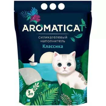 AromatiCat Силикагелевый наполнитель Классика - 3 л эконом Россия 1 уп. х 1 шт. х 1.25 кг