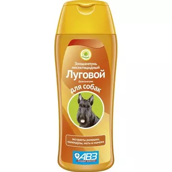 АВЗ Луговой зоошампунь инсектицидный для собак, 270 мл от блох Россия 1 уп. х 1 шт. х 0.29 кг