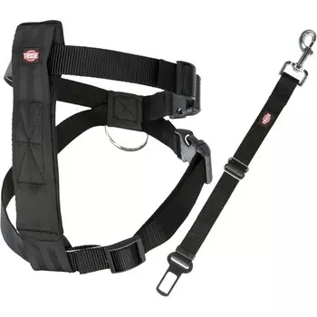 Автомобильный ремень безопасности Trixie со шлейкой для собак с обхватом туловища 20-50 см эконом Китай 1 уп. х 1 шт. х 0.128 кг