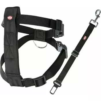 Автомобильный ремень безопасности Trixie со шлейкой для собак с обхватом туловища 70-90 см эконом Китай 1 уп. х 1 шт. х 0.284 кг