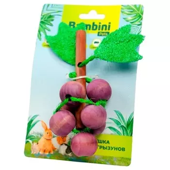 Bambini Pets Игрушка для грызунов "Виноград" из дерева и люфы Китай 1 уп. х 1 шт. х 0.065 кг