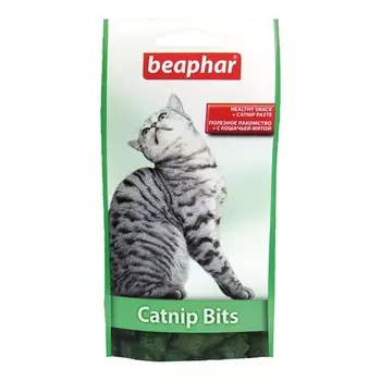 Beaphar Catnip-Bits подушечки для кошек с кошачьей мятой - 75 шт Нидерланды 1 уп. х 1 шт. х 0.04 кг