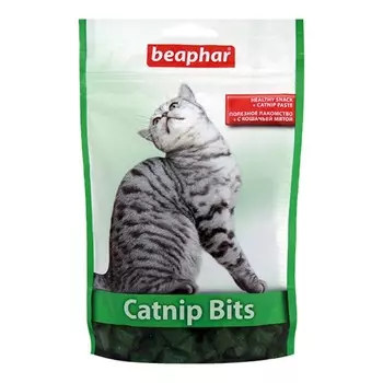 Beaphar Catnip-Bits подушечки для кошек с кошачьей мятой - 150 шт Нидерланды 1 уп. х 1 шт. х 0.16 кг