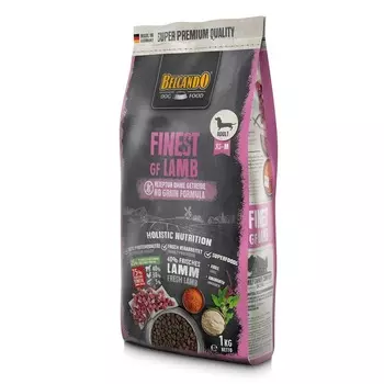 Belcando Finest Grain Free сухой беззерновой корм для привередливых собак с ЯГНЕНКОМ - 1 кг повседневный супер премиум холистики для взрослых с ягненком мешок Импортный корм 1 уп. х 1 шт. х 1 кг