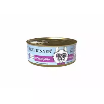Best Dinner Urinary Exclusive Vet Profi влажный корм для собак, для профилактики мочекаменной болезни, с ГОВЯДИНОЙ и картофелем, в консервах - 100 г мочекаменная болезнь супер премиум для всех возрастов с говядиной для всех пород консервы (в железной банке) Российский корм 1 уп. х 12 шт. х 1.2 кг