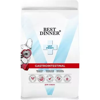 Best Dinner Vet Profi Gastrointestinal сухой корм для собак - 12 кг ветеринарный супер премиум для взрослых для всех пород мешок Российский корм 1 уп. х 1 шт. х 12 кг